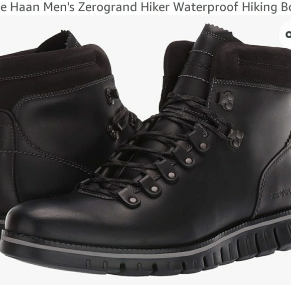 COLE HAAN MENS ZEROGRAND LEATHER WATERPROOF HIKING BOOTS, CHOOSE SZ/COLOR - Picture 9 of 11